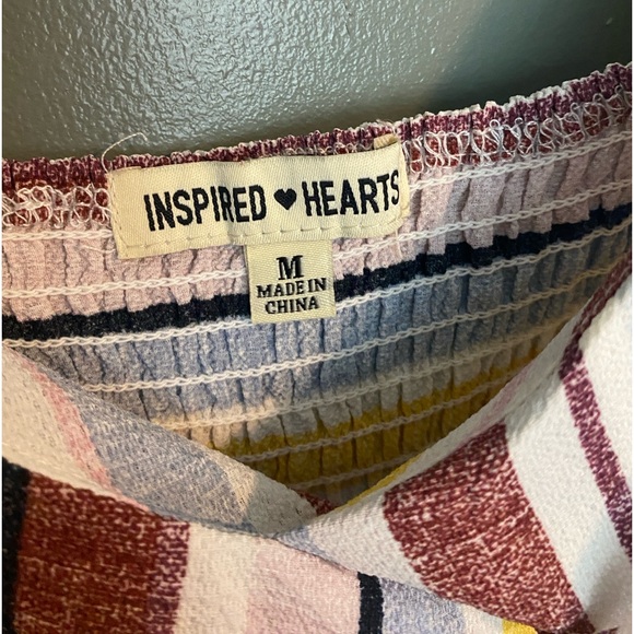 Inspired Hearts - Striped Romper - M - Picture 3 of 5